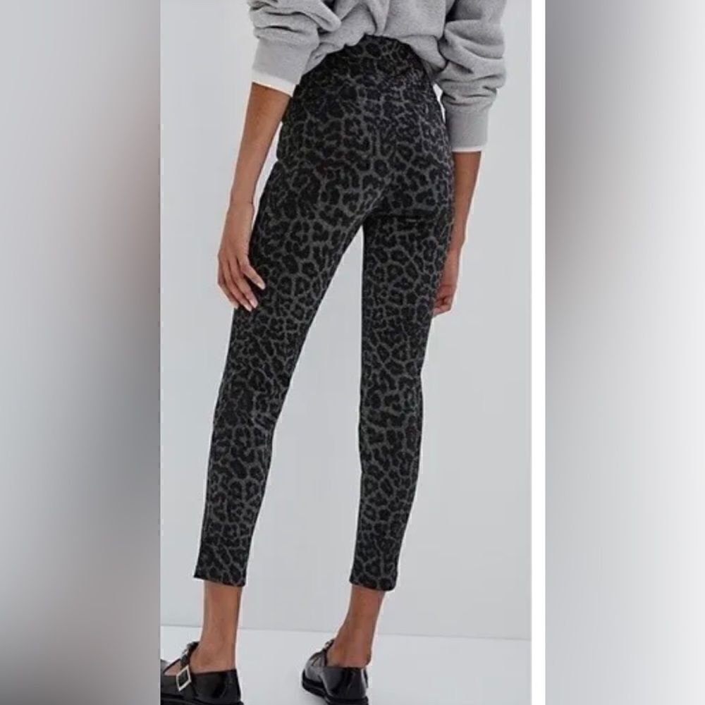 NWT sanctuary x anthropologie runway shimmer leopard leggings Size L